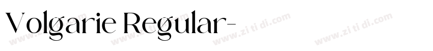 Volgarie Regular字体转换